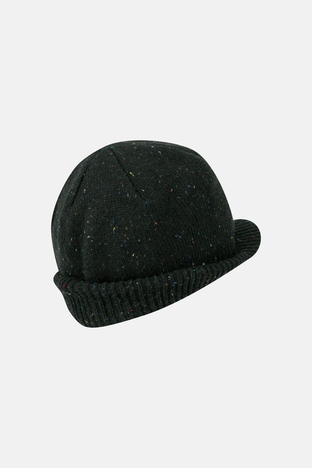 SUNLOVE - 모자 - Speckle Visor Beanie Charcoal