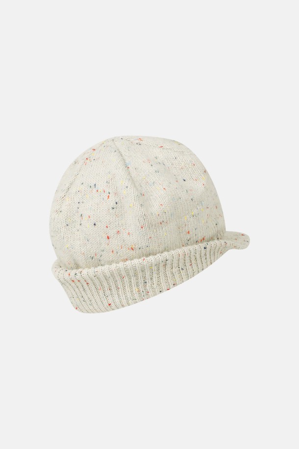 SUNLOVE - 모자 - Speckle Visor Beanie Ivory