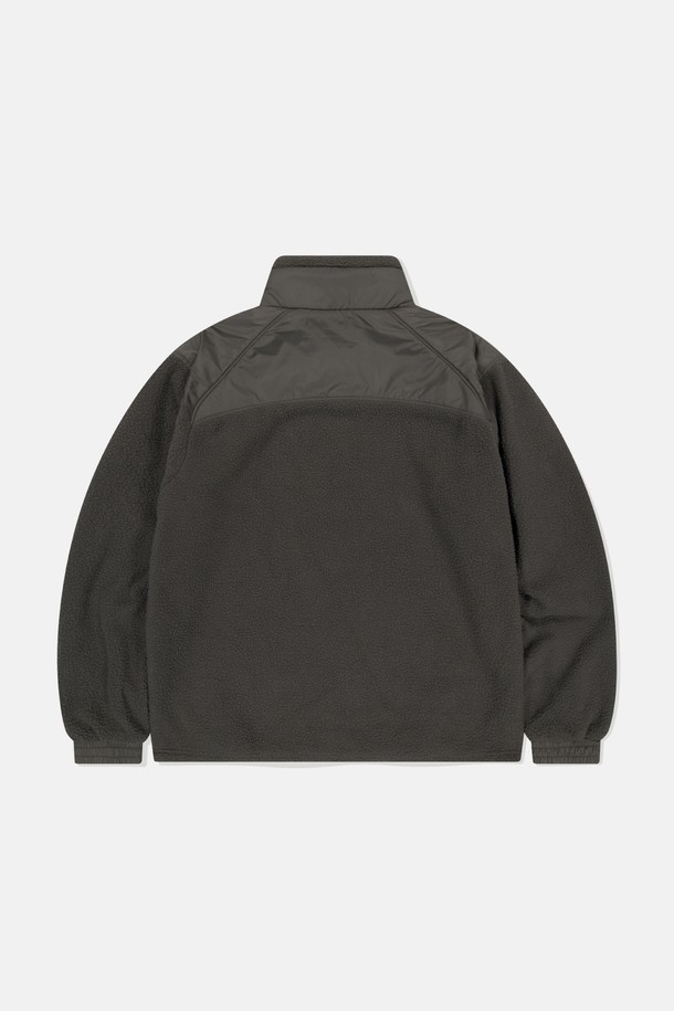 SUNLOVE - 블루종/점퍼 - Reversible Pile Fleece Jacket Charcoal