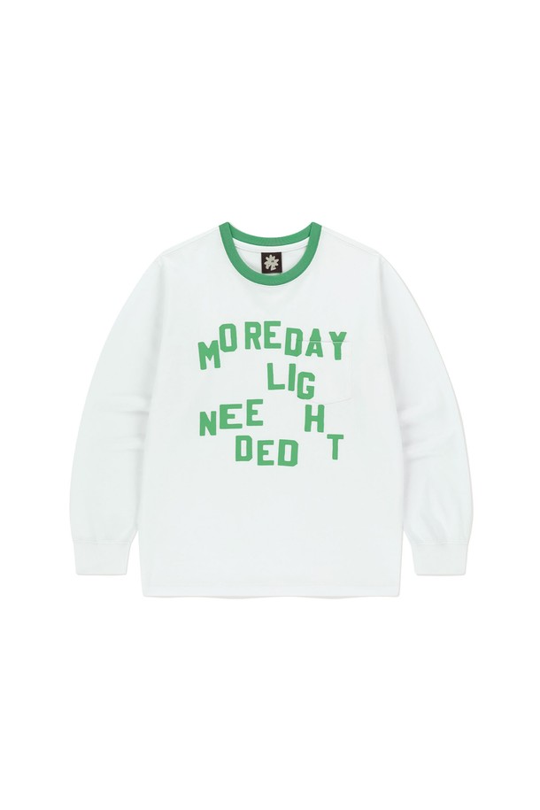 SUNLOVE - 긴팔티셔츠 - MDLN L/S Tee White