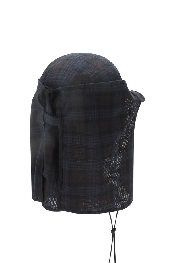 SUNLOVE - 모자 - Grid Breath Hybrid Cap Black Plaid