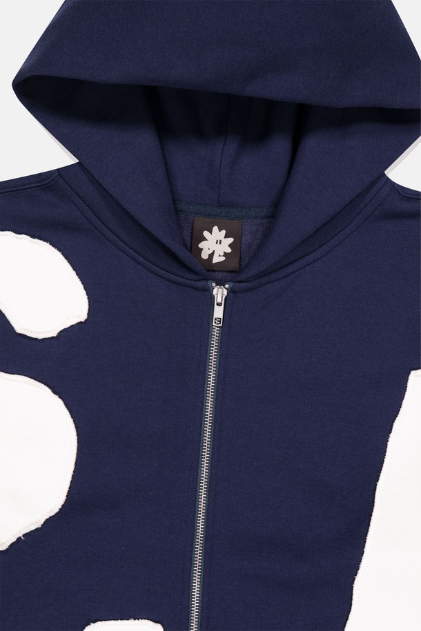 SUNLOVE - 후디 - Capital Zip Up Hoodie Navy