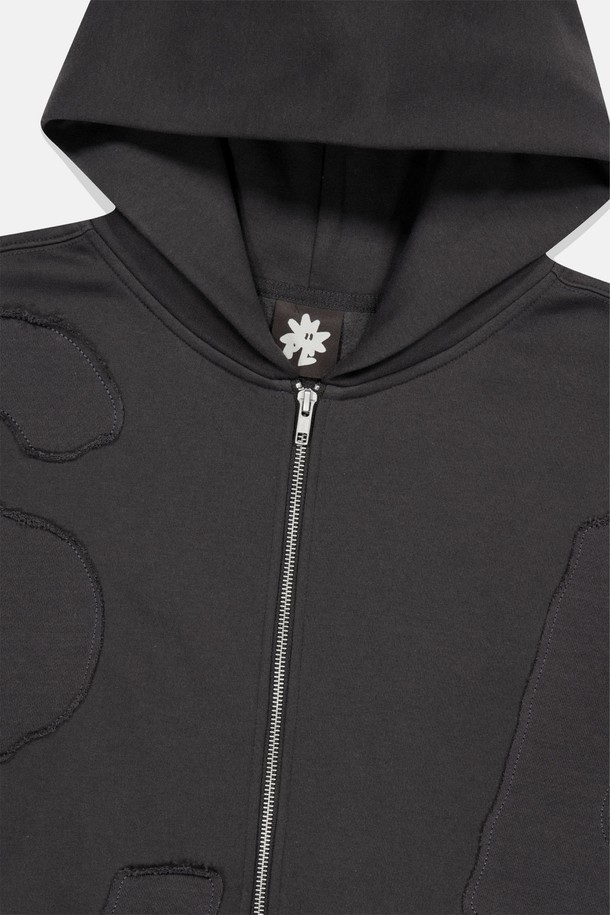 SUNLOVE - 후디 - Capital Zip Up Hoodie Charcoal