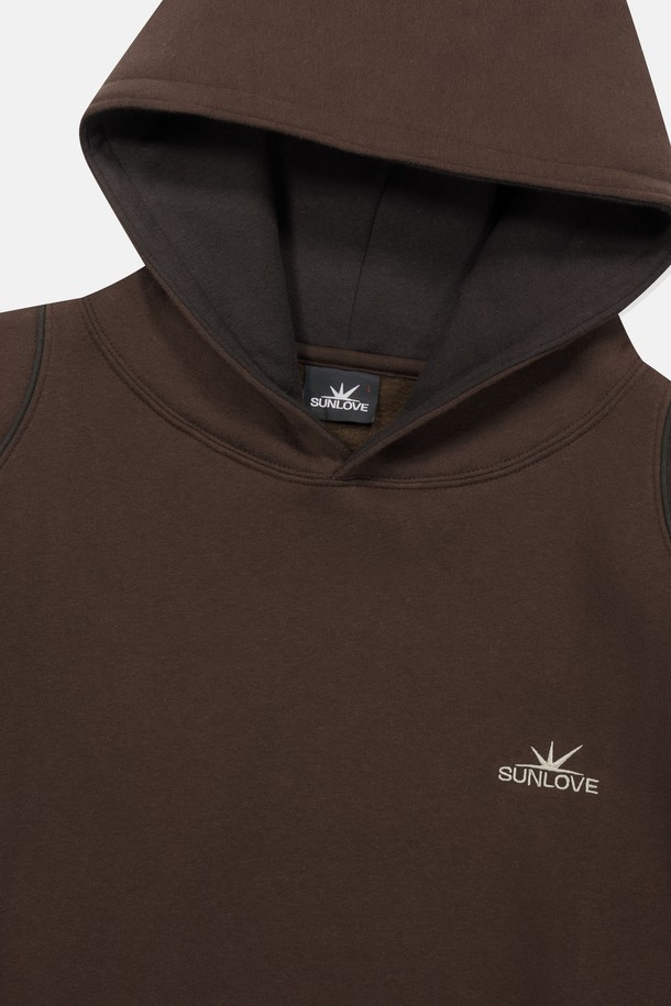 SUNLOVE - 후디 - Crescent Hoodie Brown