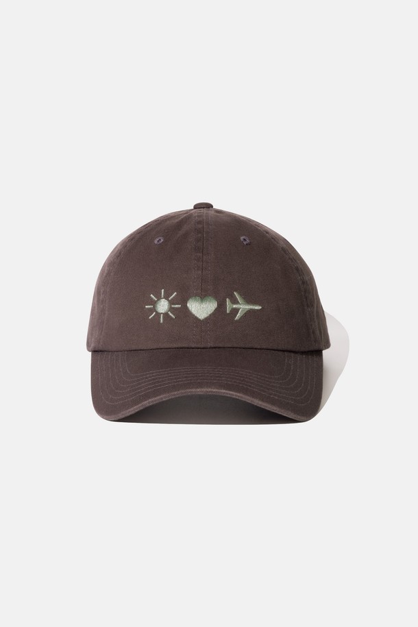 SUNLOVE - 모자 - Emoji Cap Brown