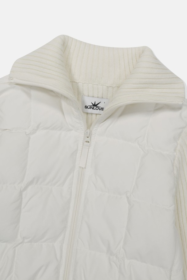 SUNLOVE - 자켓 - W Heart Hybrid Down Jacket Ivory