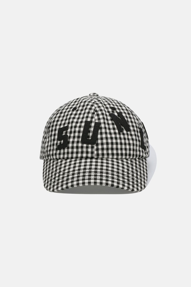 SUNLOVE - 모자 - Staccato Cap Black Gingham