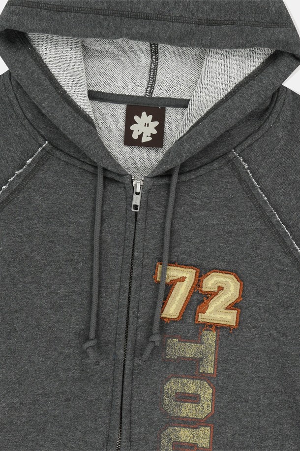 SUNLOVE - 후디 - W 72TOUR Zip Up Hoodie Heather Charcoal