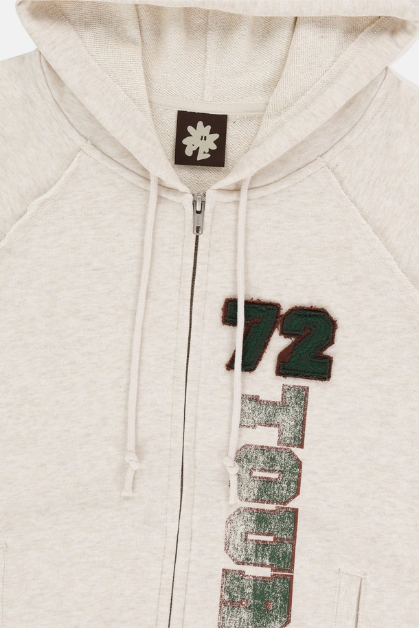 SUNLOVE - 후디 - W 72TOUR Zip Up Hoodie Heather Oatmeal