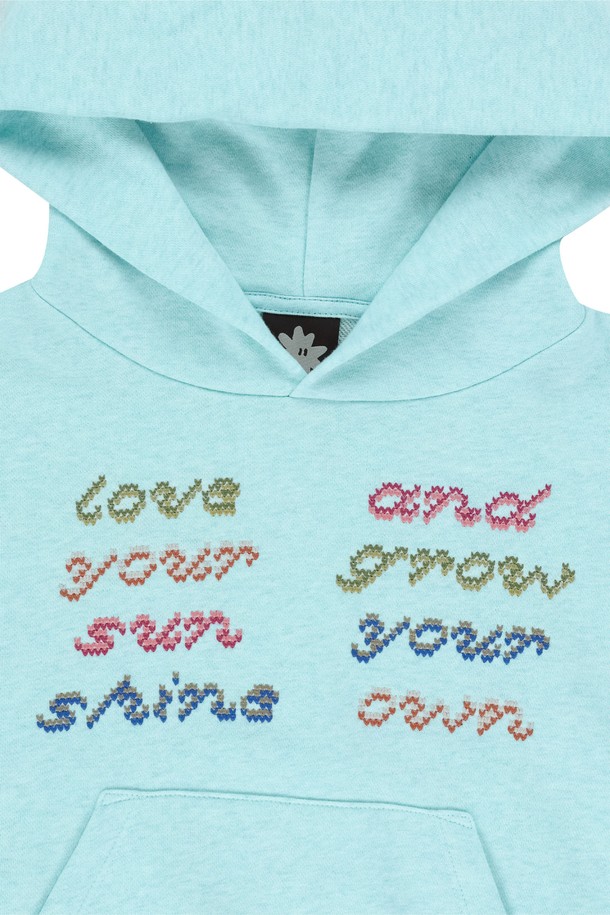 SUNLOVE - 후디 - W Fly Stitch Hoodie Heather Blue