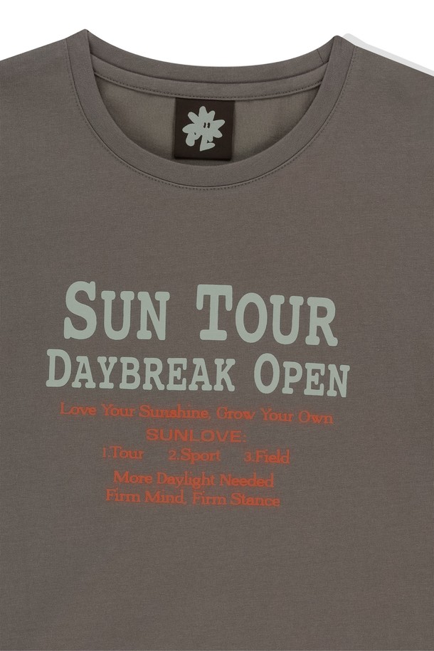 SUNLOVE - 긴소매 티셔츠 - W SUN TOUR Layered L/S Tee Taupe