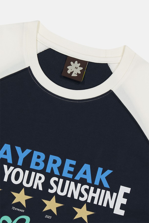 SUNLOVE - 반팔티셔츠 - Title Tee Navy