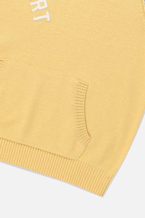 SUNLOVE - 스웨터 - SPORT Knit Hoodie Yellow