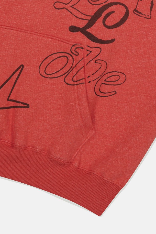 SUNLOVE - 후디 - Stencil Hoodie Red