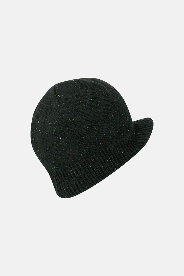 SUNLOVE - 모자 - Speckle Visor Beanie Charcoal