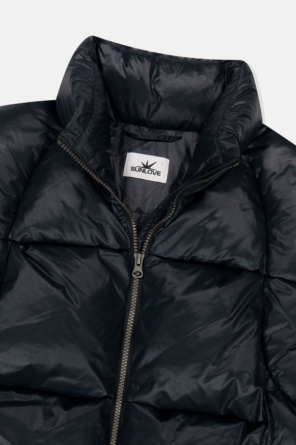 SUNLOVE - 다운/패딩 - Toray Slice Down Jacket Black