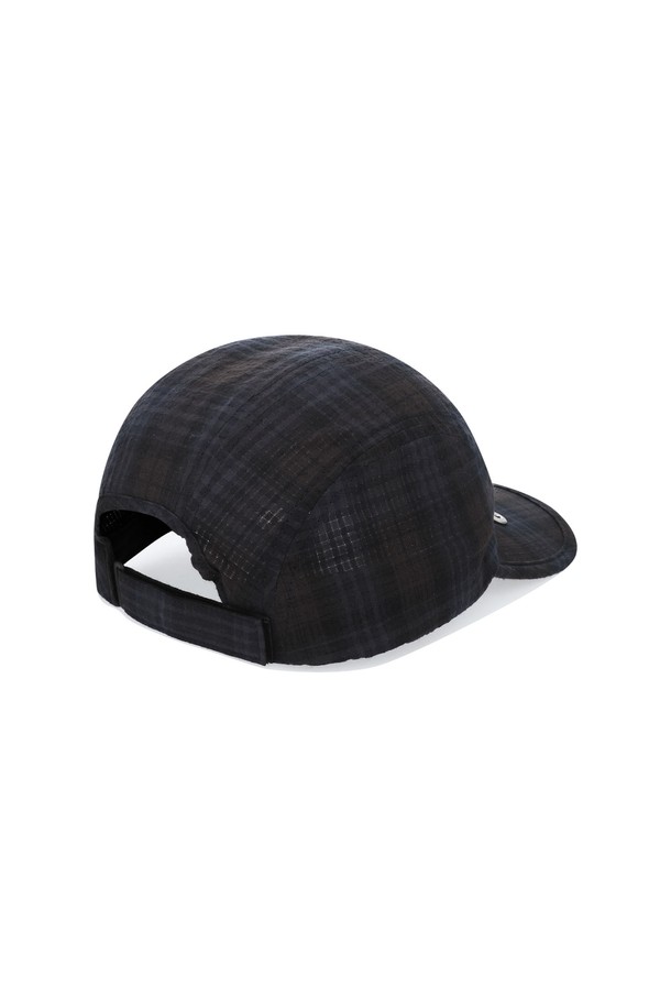 SUNLOVE - 모자 - Grid Breath Hybrid Cap Black Plaid