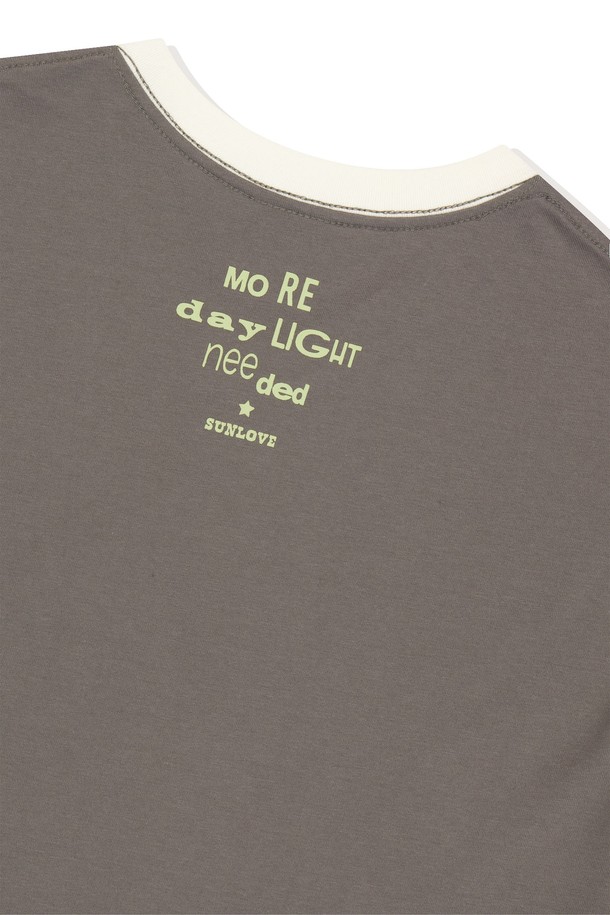 SUNLOVE - 반팔티셔츠 - Sparkle Tee Taupe