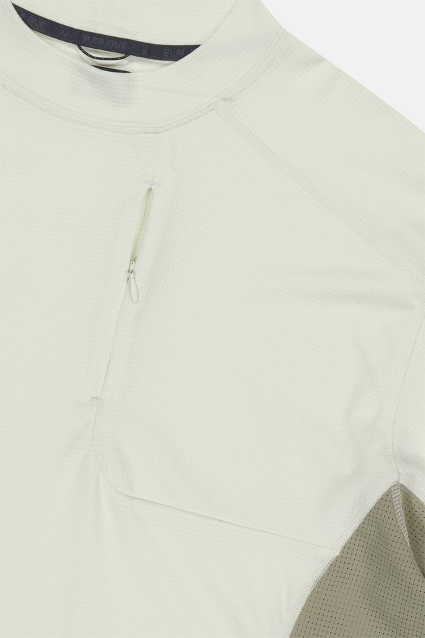 SUNLOVE - 긴팔티셔츠 - Polartec Delta Mockneck L/S Tee Ivory