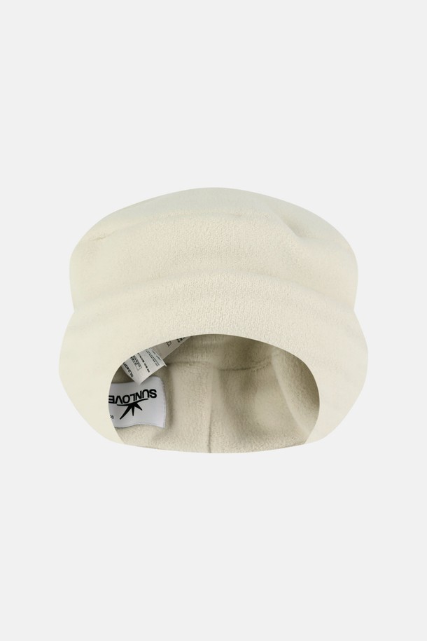 SUNLOVE - 모자 - Fleece Roll Hat Ivory