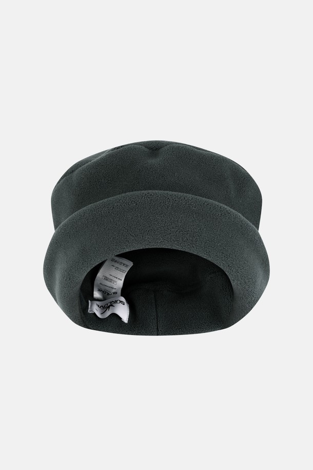 SUNLOVE - 모자 - Fleece Roll Hat Charcoal