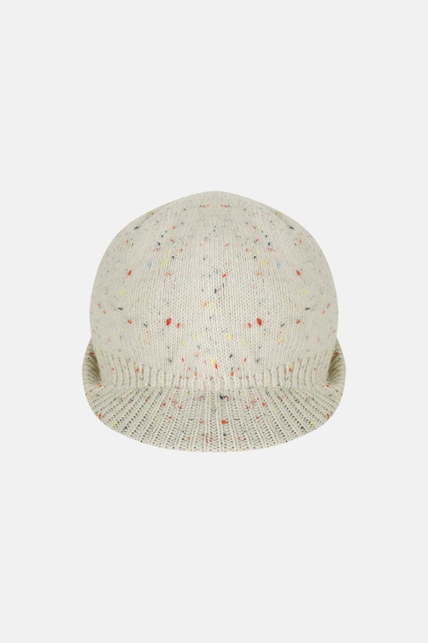 SUNLOVE - 모자 - Speckle Visor Beanie Ivory