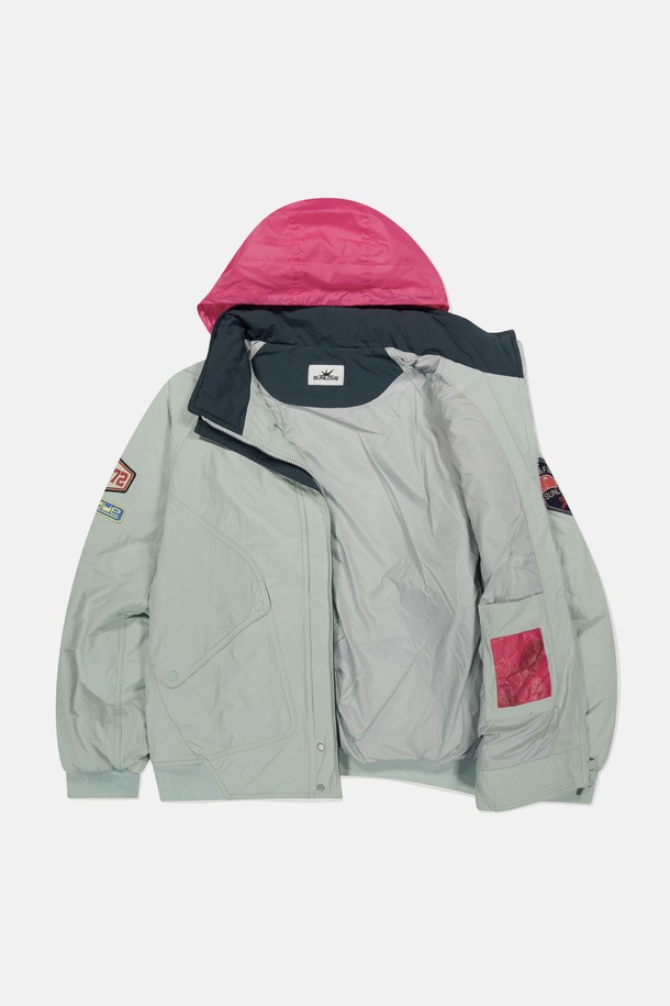 SUNLOVE - 블루종/점퍼 - Crew Insulated Jacket Sage