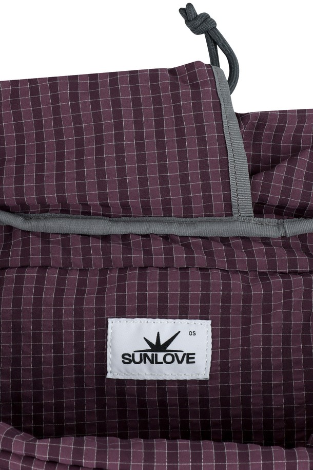 SUNLOVE - 백팩 - Tourer Gym Sack Purple Grid