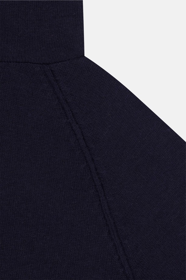 SUNLOVE - 스웨터 - SPORT Knit Hoodie Navy