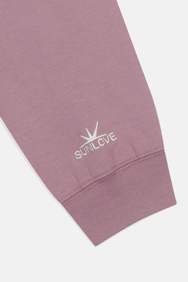 SUNLOVE - 긴팔티셔츠 - Team Layered Hooded Tee Charcoal