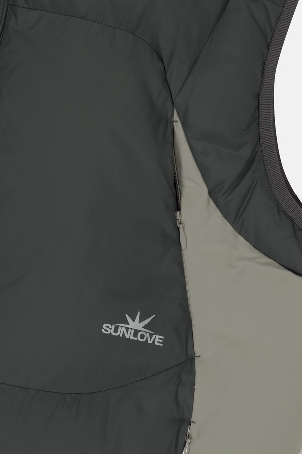 SUNLOVE - 다운/패딩 - Turbo Reversible Down Vest Charcoal