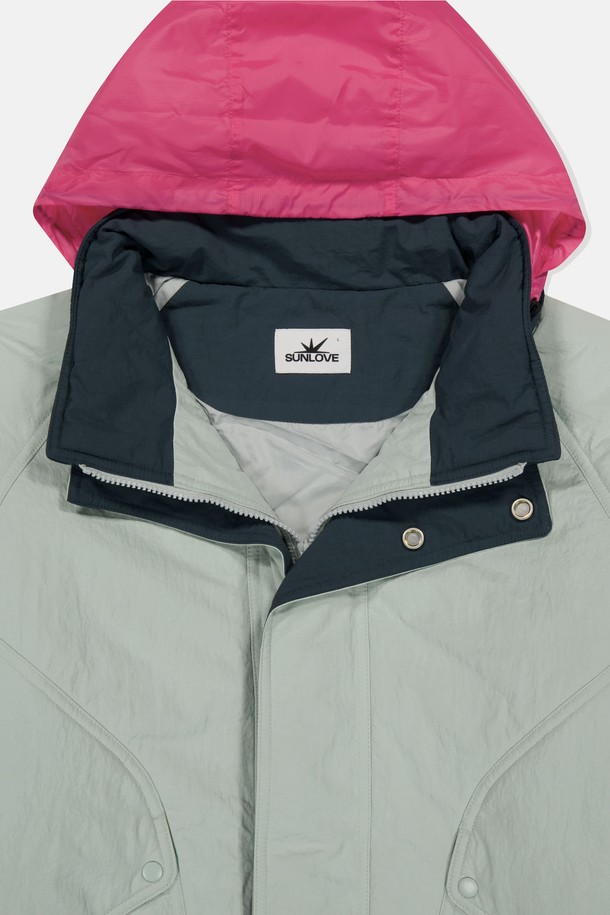 SUNLOVE - 블루종/점퍼 - Crew Insulated Jacket Sage