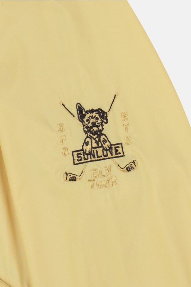 SUNLOVE - 블루종/점퍼 - Walk Varsity Jacket Yellow