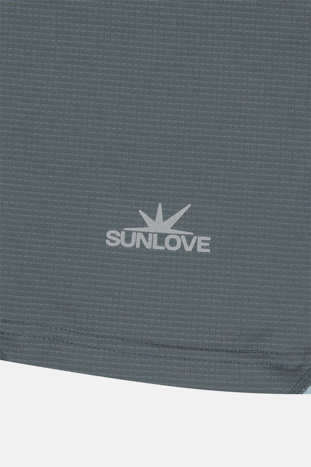 SUNLOVE - 긴팔티셔츠 - Polartec Delta Mockneck L/S Tee Charcoal