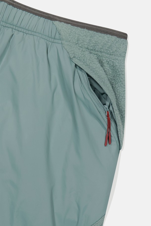 SUNLOVE - 캐주얼팬츠 - Pile Fleece Pants Light Teal