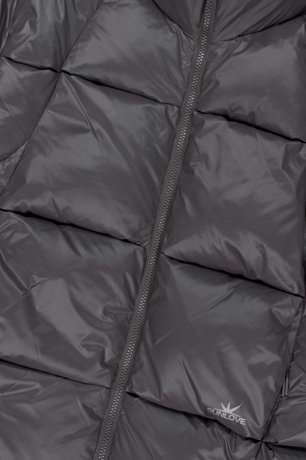 SUNLOVE - 다운/패딩 - Toray Slice Down Jacket Grey