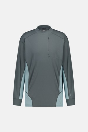 Polartec Delta Mockneck L/S Tee Charcoal