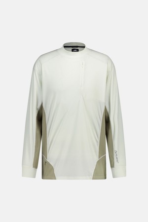 Polartec Delta Mockneck L/S Tee Ivory