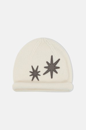 Flare Roll Brim Beanie Ivory