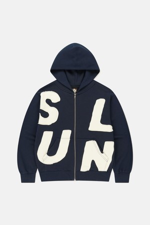 Capital Zip Up Hoodie Navy