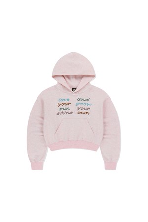 W Fly Stitch Hoodie Heather Pink