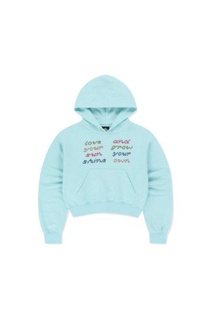 W Fly Stitch Hoodie Heather Blue