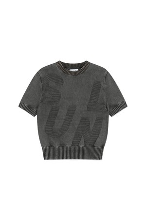 Capital S/S Sweater Charcoal
