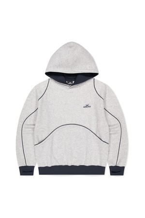 Crescent Brushed Hoodie Heather Grey