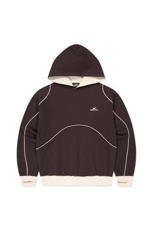 Crescent Brushed Hoodie Brown