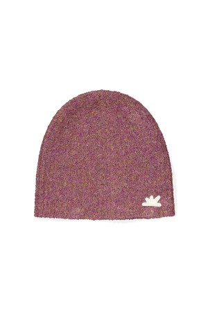 Heather Boucle Beanie Pink