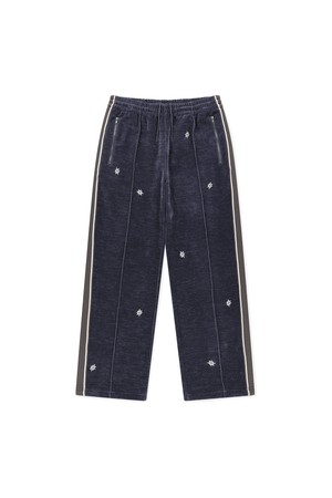 Velour Twinkle Track Pants Purple