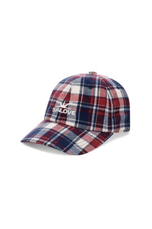 Flannel Club Cap Red