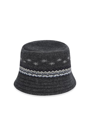 Knit Bucket Hat Charcoal