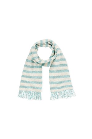 Merry Stripe Muffler Blue